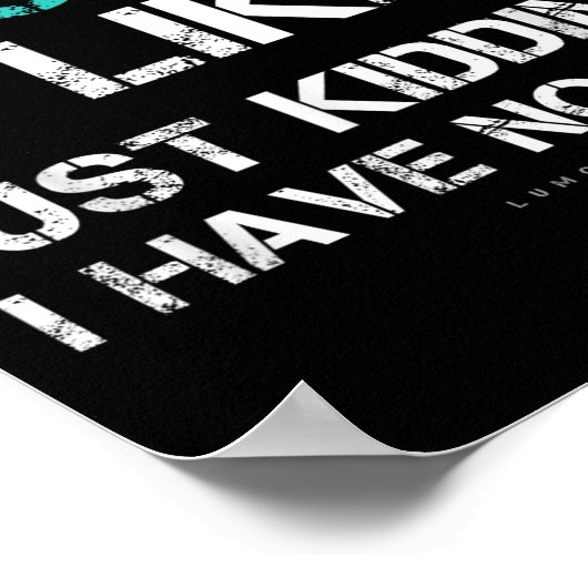 Funny Soccer Shirts. A Day Without Soccer Gift  ポスター (角)