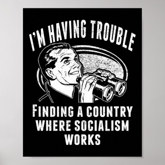 Funny Socialism Socialist Doesn't Work Capitalism  ポスター (正面)