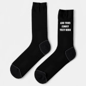 Funny socks with personalized text on the sides ソックス (左)