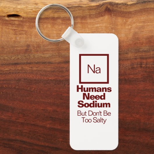Funny Sodium Chemistry Pun キーホルダー (正面)