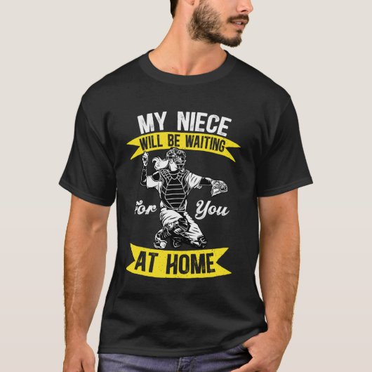 Funny Softball Catcher Uncle Of A Softball Catcher Tシャツ (正面)