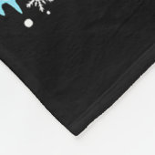 Funny Softball Christmas Reindeer Santa Hat Lights フリースブランケット (角)