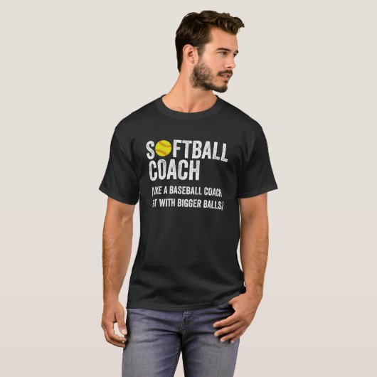 Funny Softball Coach Gift Tシャツ (正面フル)