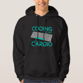 Funny Software Engineer Gift - Coding Is My Cardio パーカ (正面)