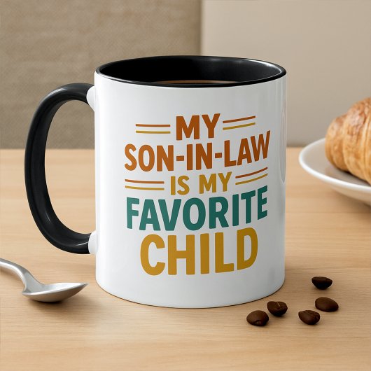 Funny Son in Law is Favorite Child  マグカップ