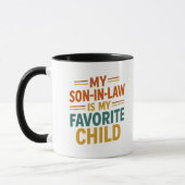 Funny Son in Law is Favorite Child  マグカップ (左)
