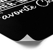 Funny Son In Law Tee Im My Father In Laws Favorite ポスター (角)