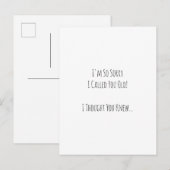 Funny Sorry I Called You Old Birthday humor Card ポストカード (正面/裏面)