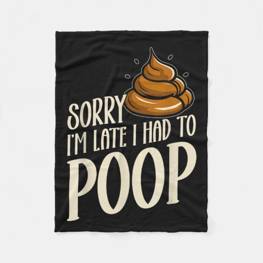 Funny Sorry I’m Late I Had To Op Jokes Sarcastic  フリースブランケット (正面)