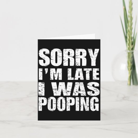 Funny Sorry I'm Late I Was Ong カード (正面)