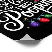 Funny Sorry I'm Late I Was Ong Xmas Lights Red San ポスター (角)