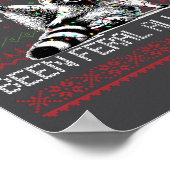 Funny Sorry Santa I've Been Feral All Year Ugly Ch ポスター (角)