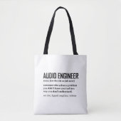 Funny Sound Engineer Audio Engineering Definition トートバッグ (正面)
