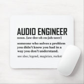 Funny Sound Engineer Audio Engineering Definition マウスパッド (マウス)