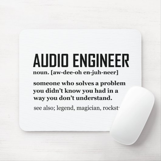 Funny Sound Engineer Audio Engineering Definition マウスパッド (マウス)