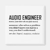 Funny Sound Engineer Audio Engineering Definition マグネット (正面)