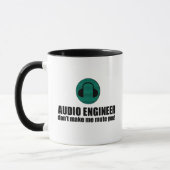 Funny Sound Engineer saying Audio Engineering マグカップ (左)
