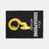 Funny Sousaphone Humor For Proud Sousaphonist Marc フリースブランケット (正面(横))