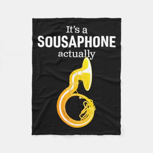 Funny Sousaphone Humor For Proud Sousaphonist Marc フリースブランケット (正面)