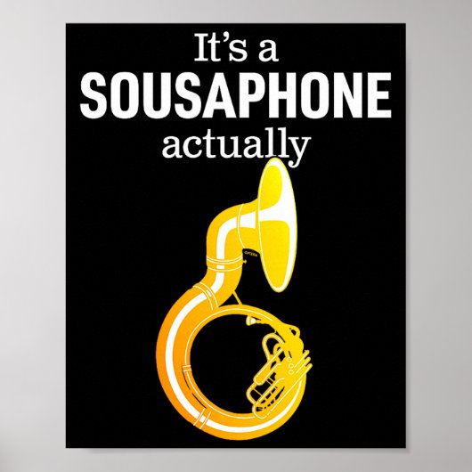 Funny Sousaphone Humor For Proud Sousaphonist Marc ポスター (正面)