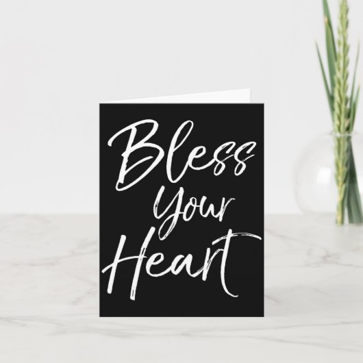 Funny Southern Christian Saying Quote Gift Bless Y カード (正面)