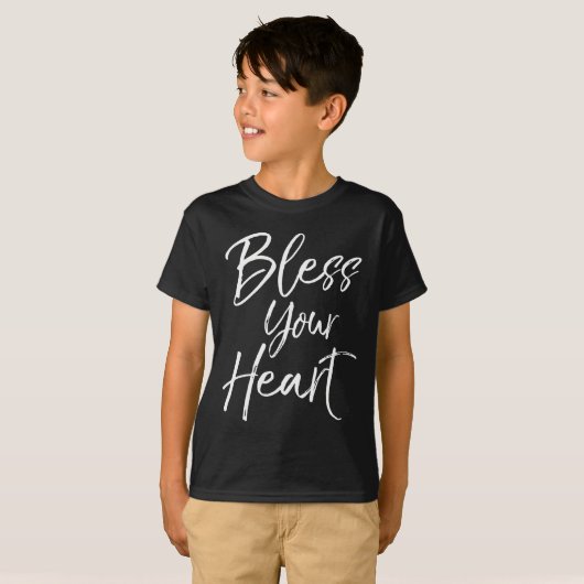 Funny Southern Christian Saying Quote Gift Bless Y Tシャツ (正面フル)