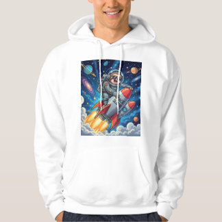 Funny Space Adventure Tee for Dreamers and Animal パーカ