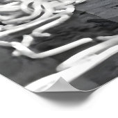 Funny Spaghetti Baby Art Print, Pasta Kitchen ポスター (角)