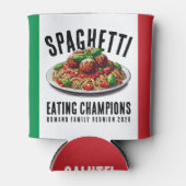 Funny Spaghetti Eating Champion Family Reunion 缶クーラー (正面)
