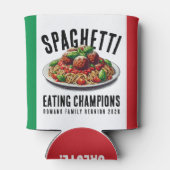 Funny Spaghetti Eating Champion Family Reunion 缶クーラー (裏面)