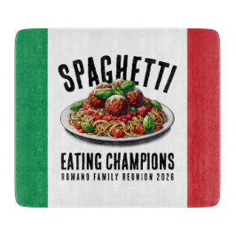 Funny Spaghetti Eating Champions Family Reunion カッティングボード