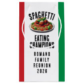 Funny Spaghetti Eating Champions Family Reunion スモールペーパーバッグ (裏面)