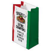 Funny Spaghetti Eating Champions Family Reunion スモールペーパーバッグ (裏面アングル)