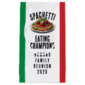 Funny Spaghetti Eating Champions Family Reunion スモールペーパーバッグ (正面)