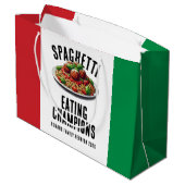 Funny Spaghetti Eating Champions Family Reunion ラージペーパーバッグ (裏面アングル)