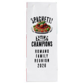 Funny Spaghetti Eating Champions Family Reunion ワインギフトバッグ (裏面)