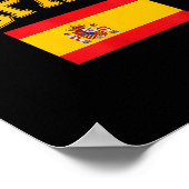 Funny spain flag saying españa country love Funny  ポスター (角)