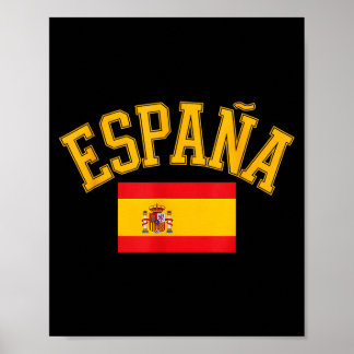 Funny spain flag saying españa country love Funny  ポスター