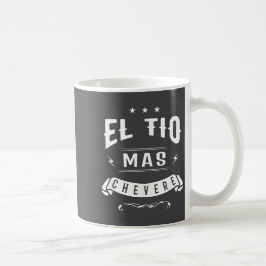 Funny Spanish Shirt - El Tio Mas Chevere - Uncle S コーヒーマグカップ (右)