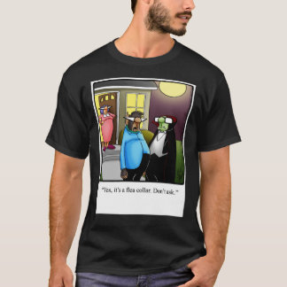 Funny Spectickles Halloween Werewolf Flea Collar H Tシャツ