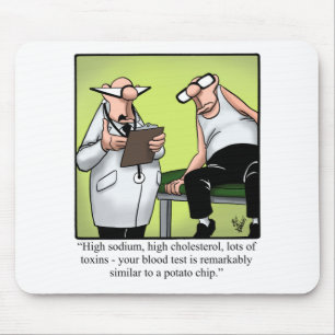 Funny Spectickles Medical Health Cartoon Humor マウスパッド