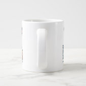 Funny Sphynx Cat Dad Illustration ジャンボコーヒーマグカップ (裏面)