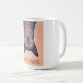 Funny Sphynx Cat Unfortunate Meme Art - Sarcastic コーヒーマグカップ (正面右)
