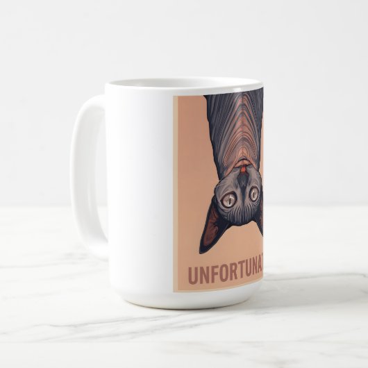 Funny Sphynx Cat Unfortunate Meme Art - Sarcastic コーヒーマグカップ (正面左)