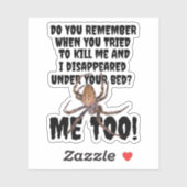 Funny Spider Revenge Halloween シール (シート)