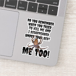 Funny Spider Revenge Halloween シール