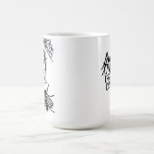 Funny Spider Says Visit My Website Cartoon コーヒーマグカップ (中央)