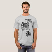 Funny Spider Says Visit My Website Cartoon Tシャツ (正面フル)