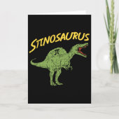 Funny Spinosaurus Pi Day Shirt Math Dinosaur Gift  カード (正面)
