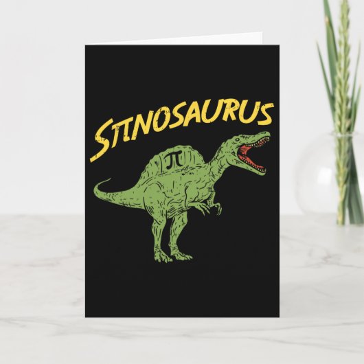 Funny Spinosaurus Pi Day Shirt Math Dinosaur Gift  カード (正面)